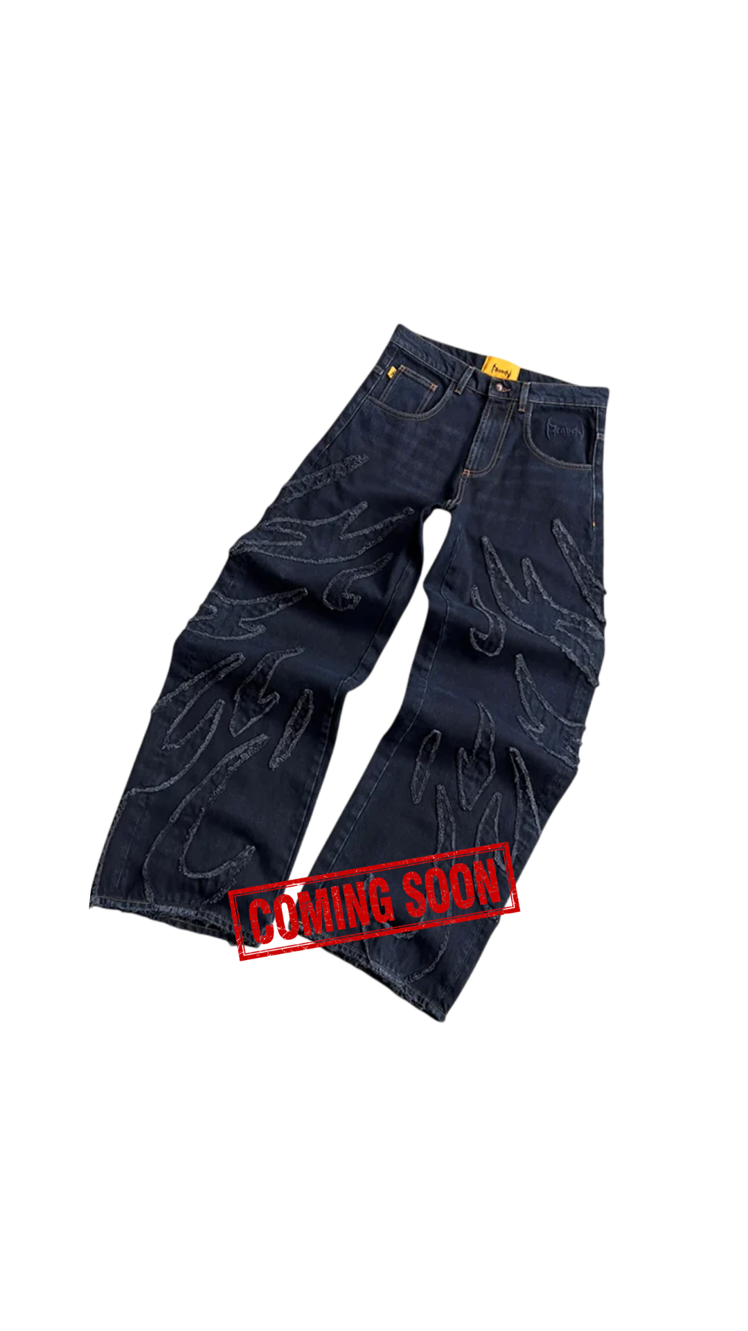 "fire" jean raw denim