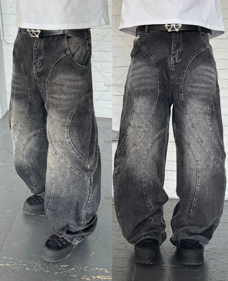 "way" black denim jean